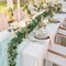 5.9FT Eucalyptus Garland Artificial Vines Fake Greenery Garland with Gypsophila and Willow Leaves Faux Hanging Plants for Wedding Home Party Table Wall Decor (2pcs)